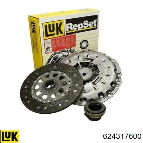 Kit de embraiagem (3 peças) 624317600 LUK