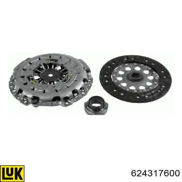 624317600 LUK Kit de embraiagem (3 peças)