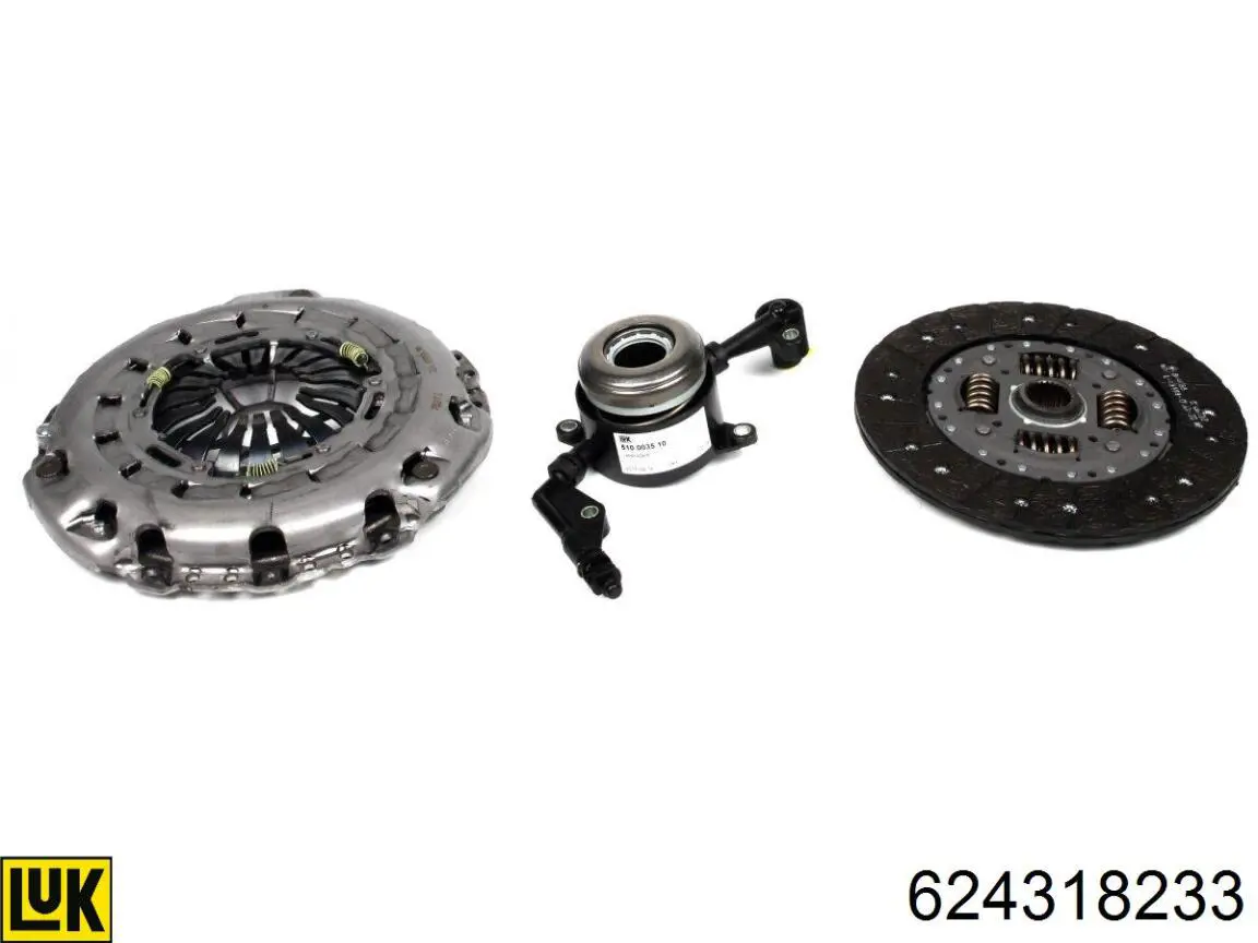Kit de embraiagem (3 peças) LUK 624318233 preço, a partir de 287,16 USD