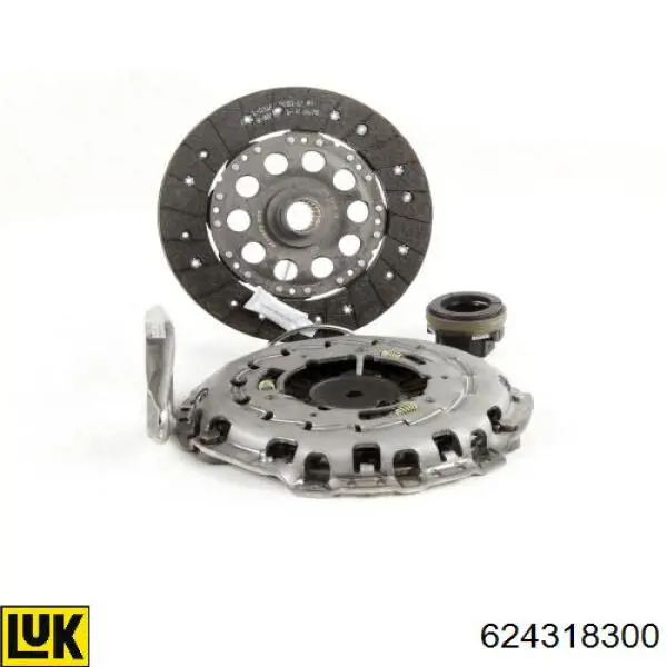 Kit de embraiagem (3 peças) LUK 624318300 preço, a partir de 228,08 USD