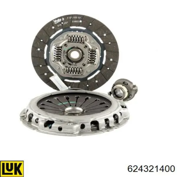 Kit de embraiagem (3 peças) 71722784 Fiat/Alfa/Lancia