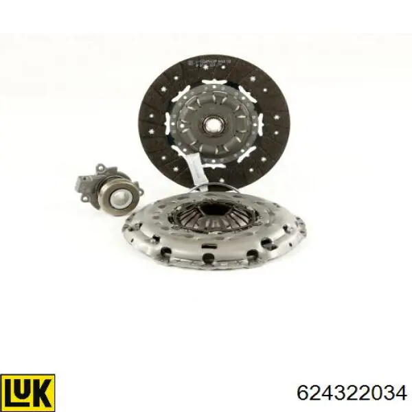 624322034 LUK Kit de embraiagem (3 peças)