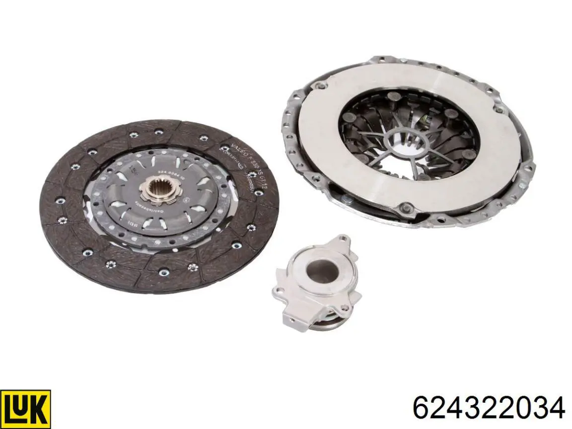 Kit de embraiagem (3 peças) LUK 624322034 preço, a partir de 227,29 USD