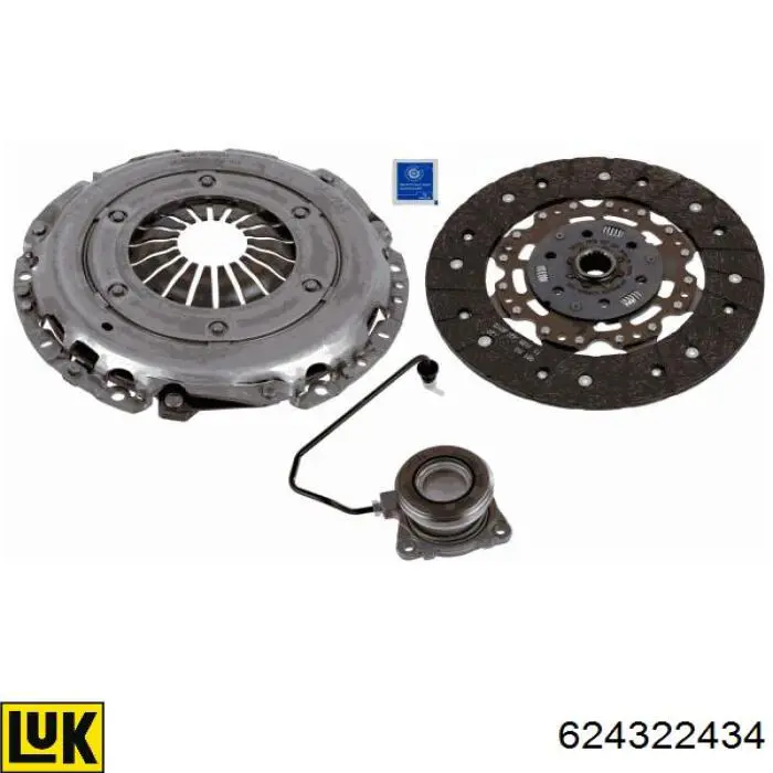 624322434 LUK Kit de embraiagem (3 peças)