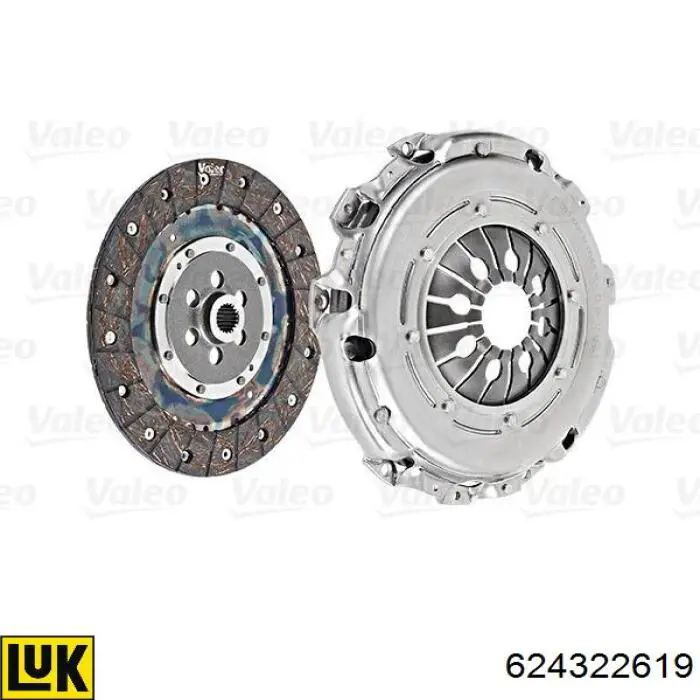624322619 LUK Kit de embraiagem (3 peças)