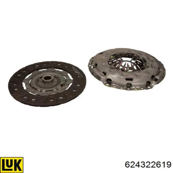 Kit de embraiagem (3 peças) LUK 624322619 preço, a partir de 187,26 USD