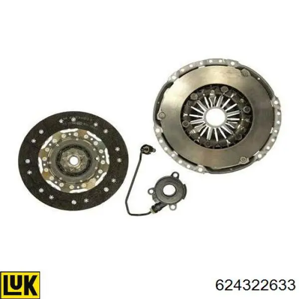 624322633 LUK Kit de embraiagem (3 peças)