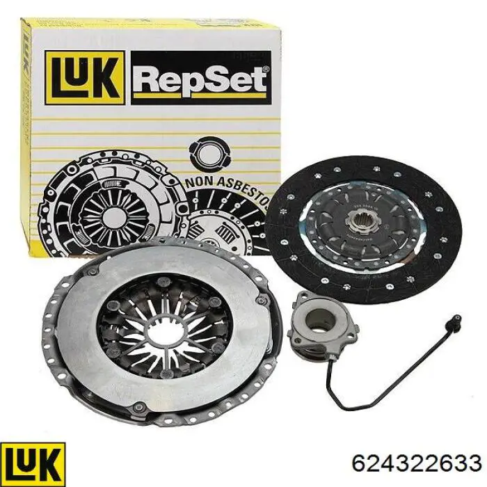 Compre 624322633 LUK Kit de embraiagem (3 peças)