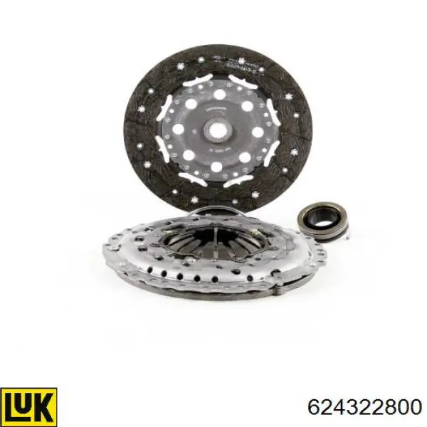 624322800 LUK Kit de embraiagem (3 peças)