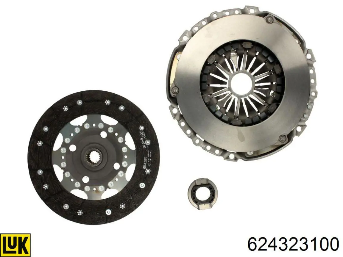 624323100 LUK Kit de embraiagem (3 peças)