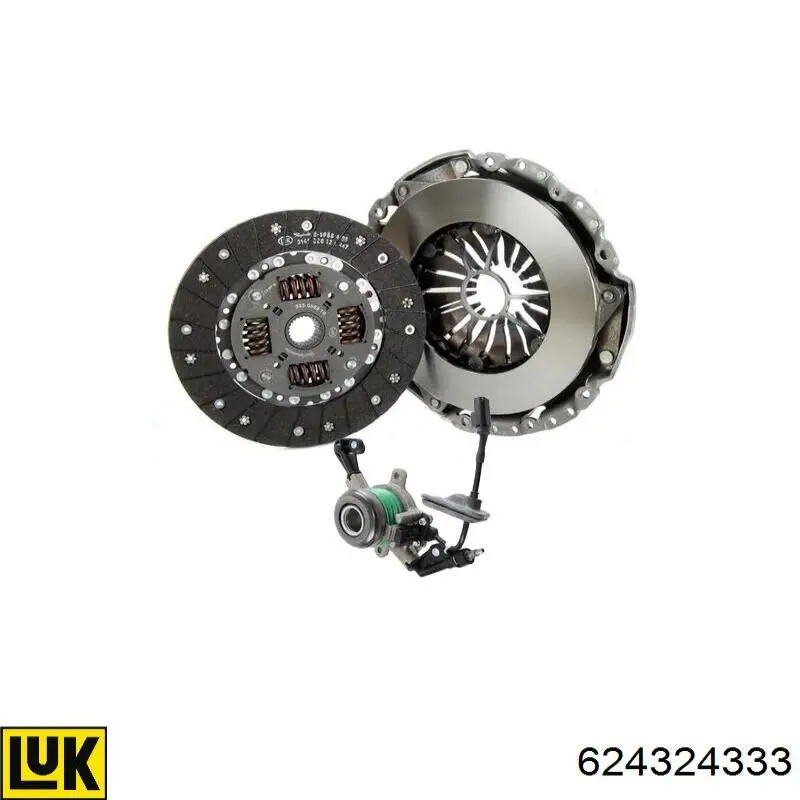 Compre 624324333 LUK Kit de embraiagem (3 peças)