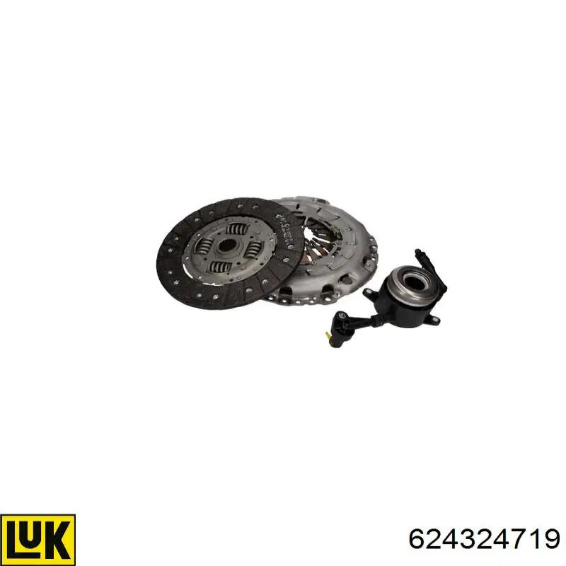 Kit de embraiagem (3 peças) LUK 624324719 preço, a partir de 289,05 USD