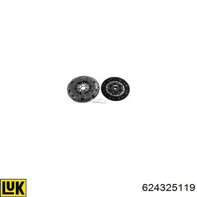 Kit de embraiagem (3 peças) LUK 624325119 preço, a partir de 313,38 USD