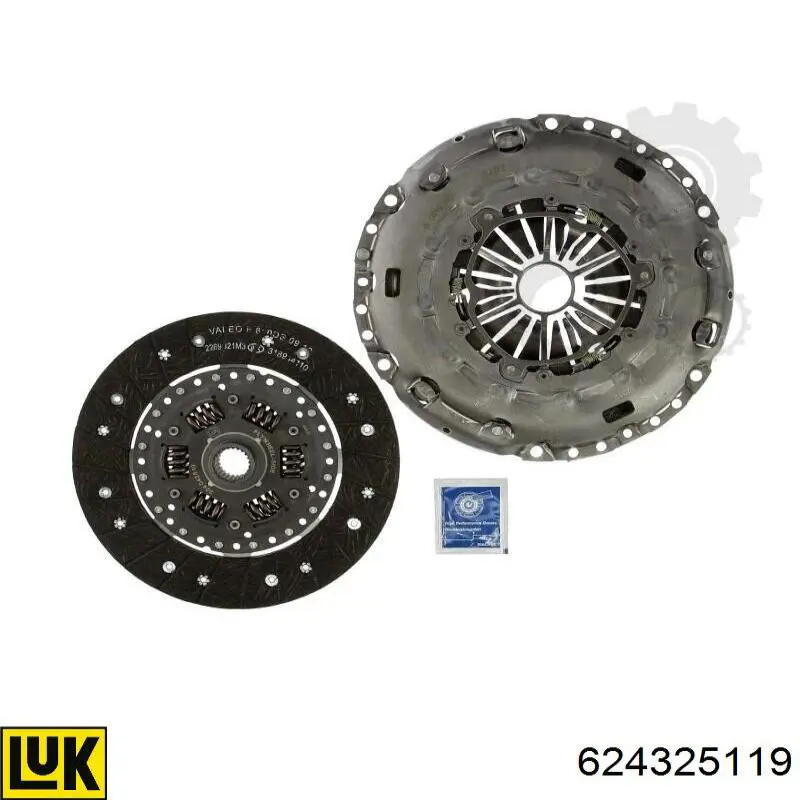 624325119 LUK Kit de embraiagem (3 peças)