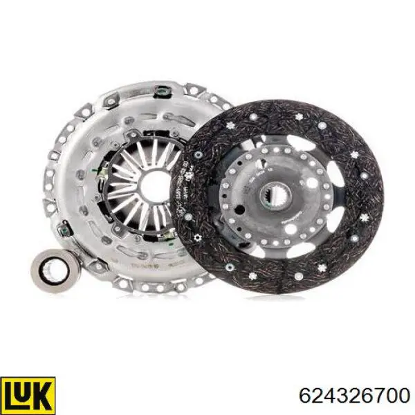624326700 LUK Kit de embraiagem (3 peças)