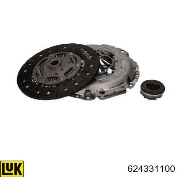 Kit de embraiagem (3 peças) 624331100 LUK
