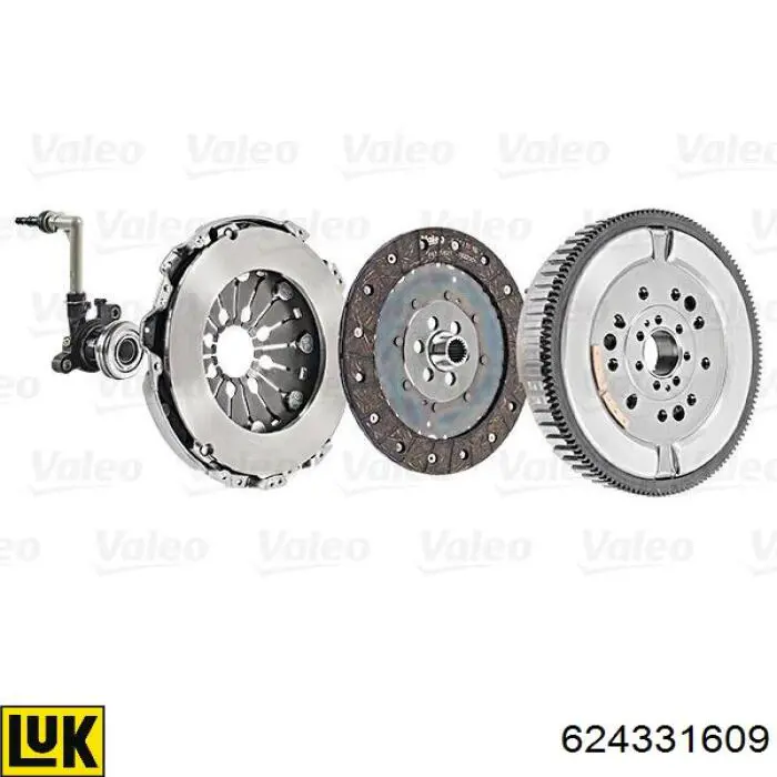 624331609 LUK Kit de embraiagem (3 peças)
