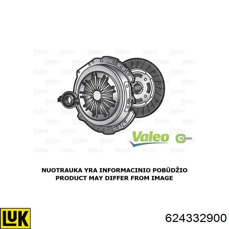 Kit de embraiagem (3 peças) LUK 624332900 preço, a partir de 297,12 USD