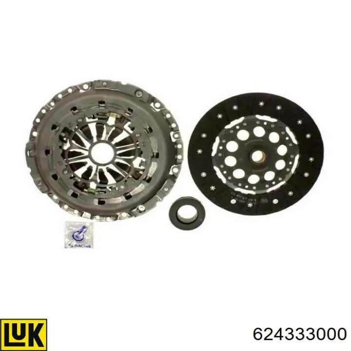 Kit de embraiagem (3 peças) LUK 624333000 preço, a partir de 296,01 USD