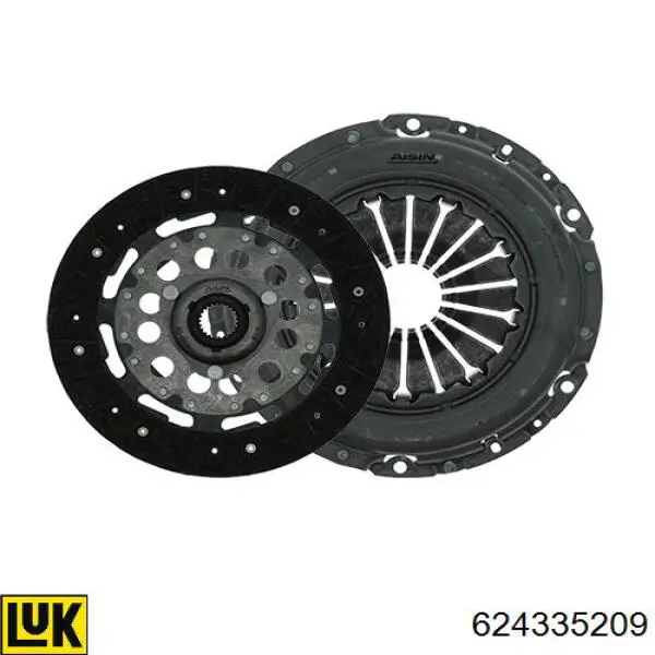 Kit de embraiagem (3 peças) LUK 624335209 preço, a partir de 209,34 USD