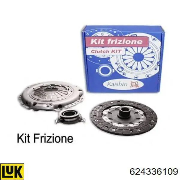 Kit de embraiagem (3 peças) LUK 624336109 preço, a partir de 236,22 USD