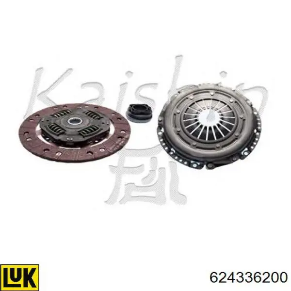 Kit de embraiagem (3 peças) 624336200 LUK