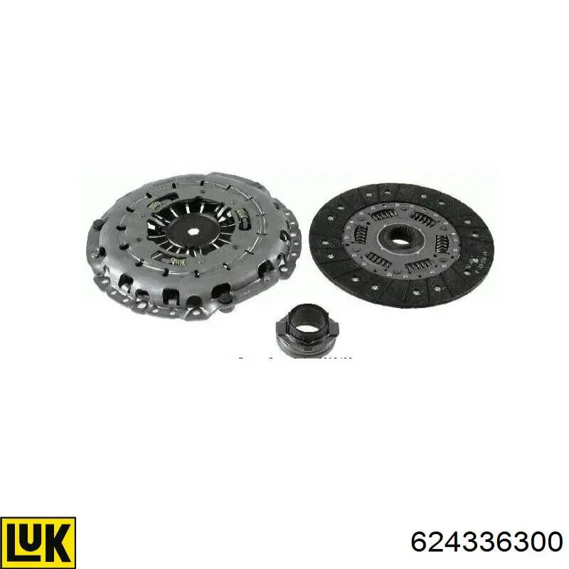 Kit de embraiagem (3 peças) LUK 624336300 preço, a partir de 301,62 USD