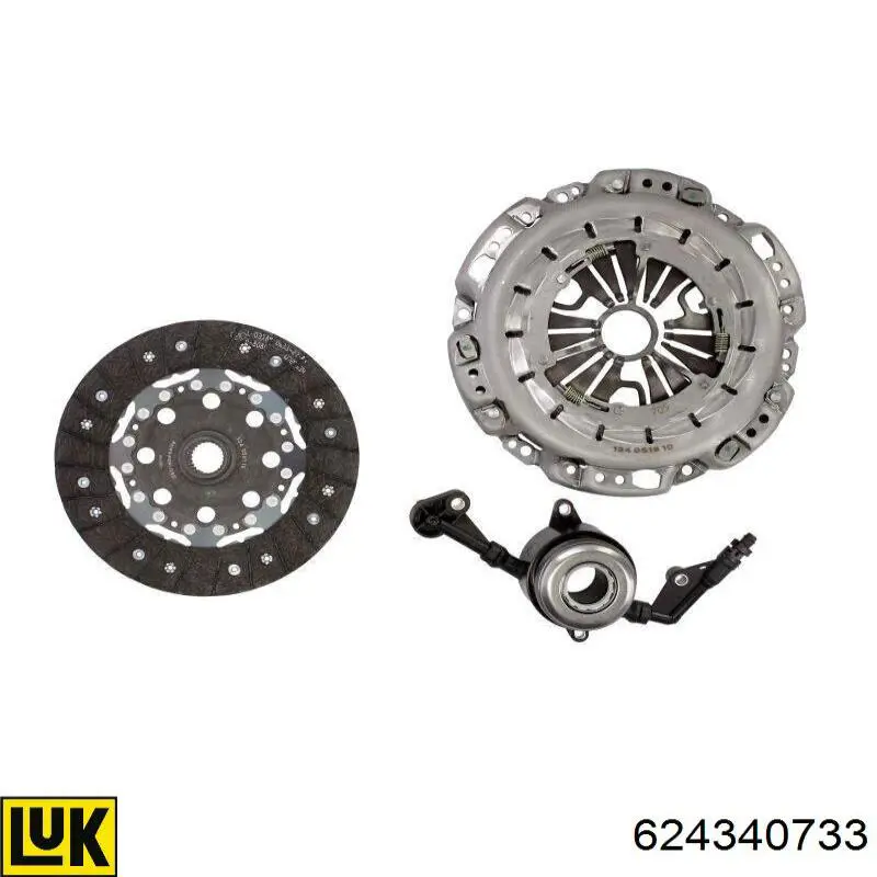 624340733 LUK Kit de embraiagem (3 peças)