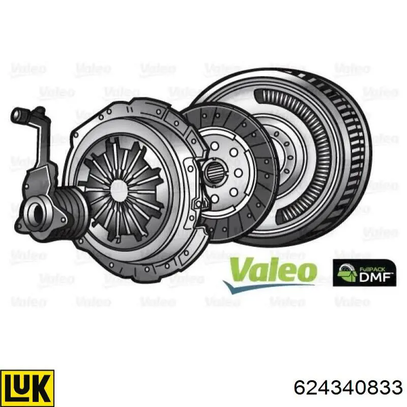 Kit de embraiagem (3 peças) LUK 624340833 preço, a partir de 309,20 USD