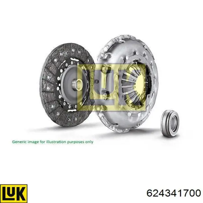 Compre 624341700 LUK Kit de embraiagem (3 peças)