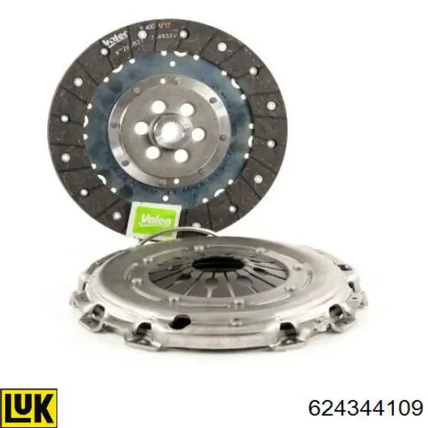 Compre 624344109 LUK Kit de embraiagem (3 peças)