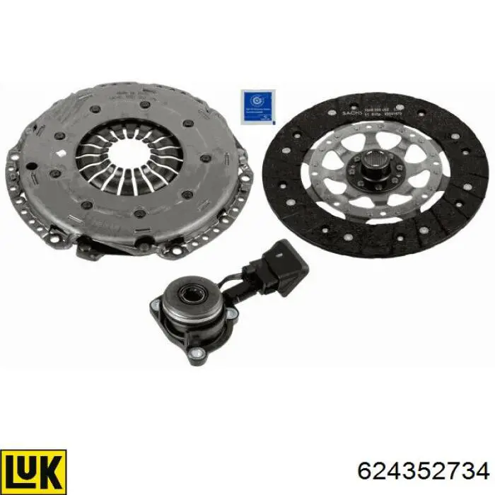 Compre 9675022680 Peugeot/Citroen Kit de embraiagem (3 peças)