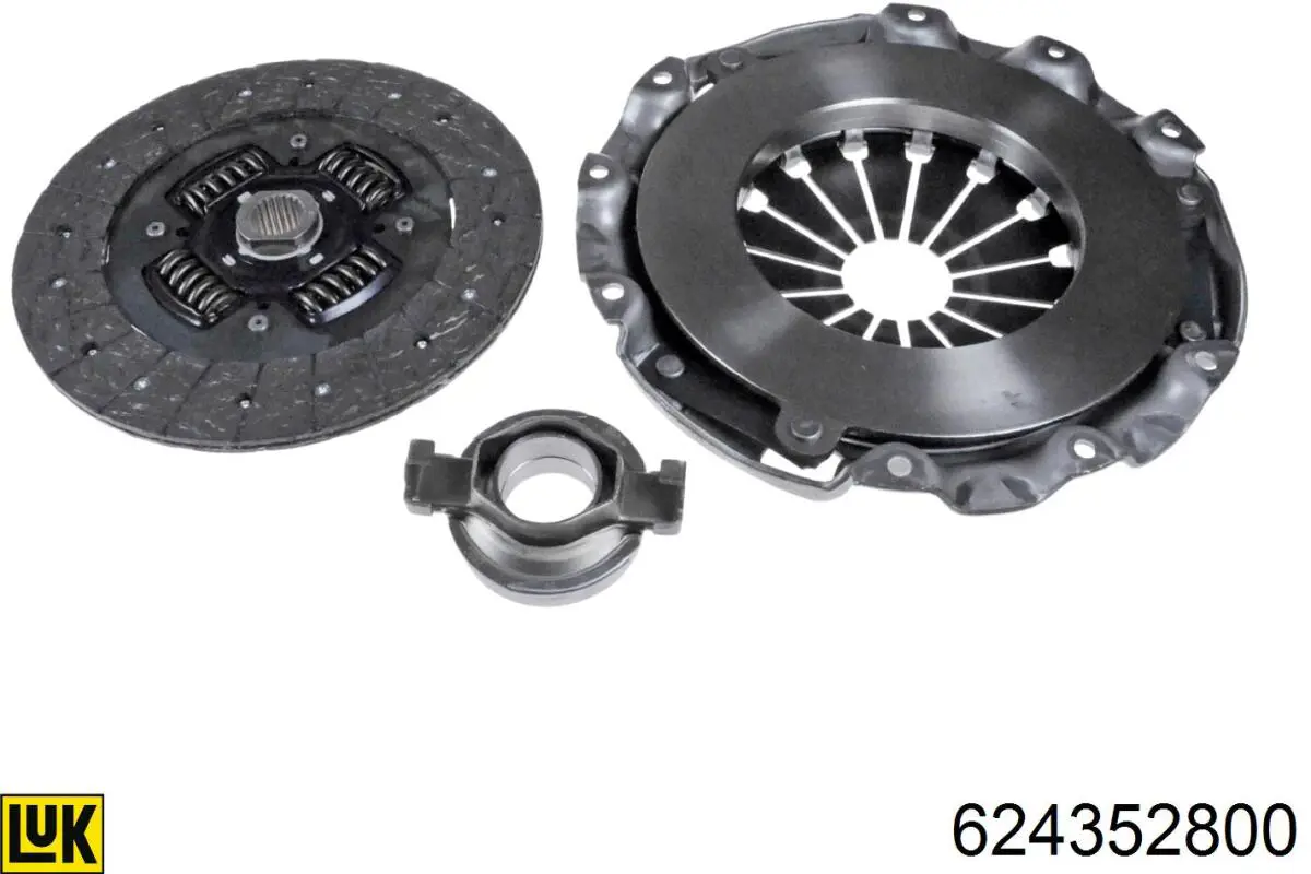 624352800 LUK Kit de embraiagem (3 peças)