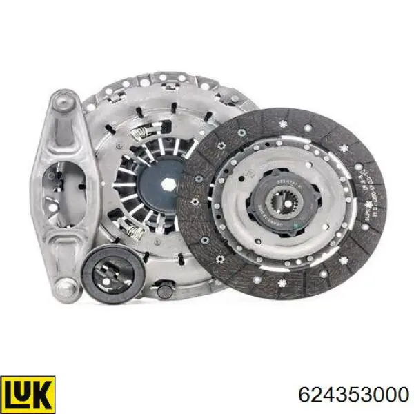 624353000 LUK Kit de embraiagem (3 peças)