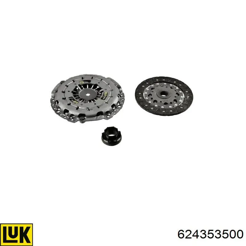 624353500 LUK Kit de embraiagem (3 peças)