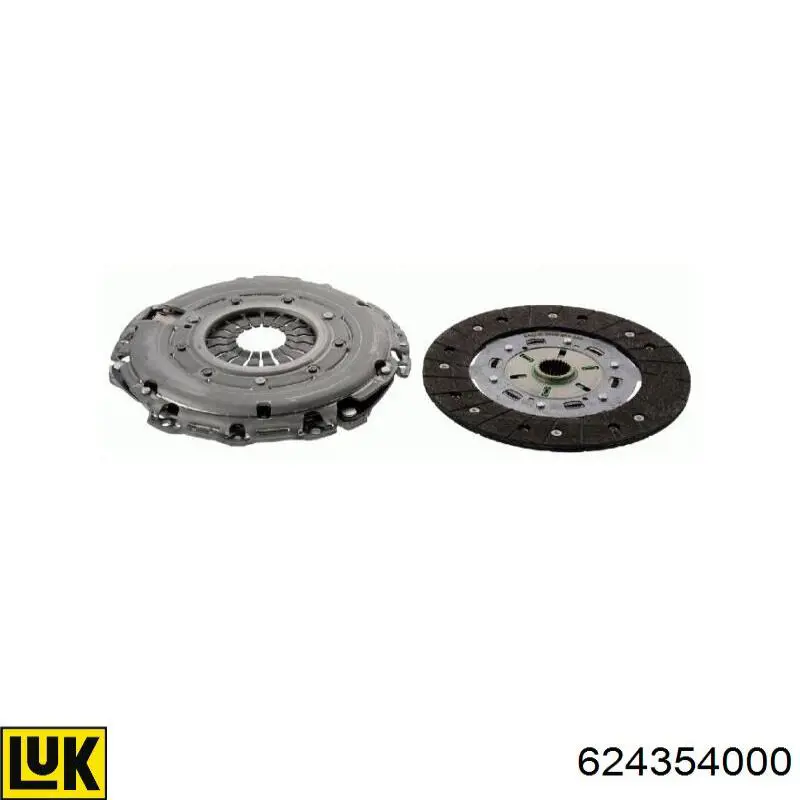 Compre 624354000 LUK Kit de embraiagem (3 peças)