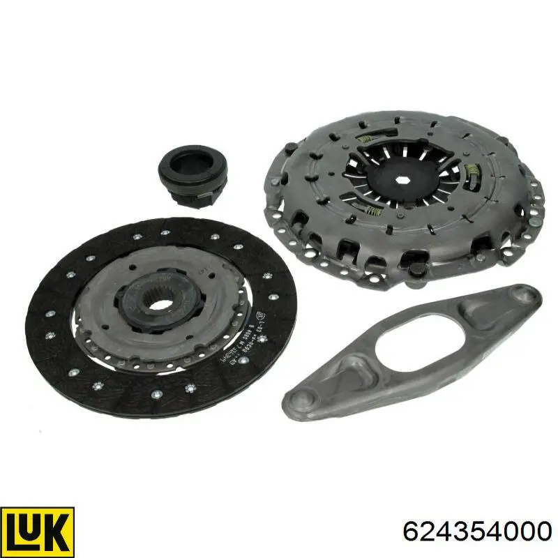 Kit de embraiagem (3 peças) 624354000 LUK