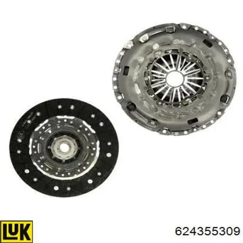 Compre 624355309 LUK Kit de embraiagem (3 peças)
