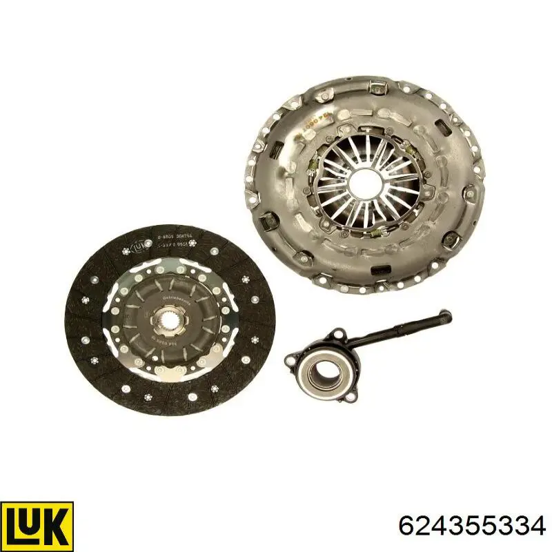 624355334 LUK Kit de embraiagem (3 peças)