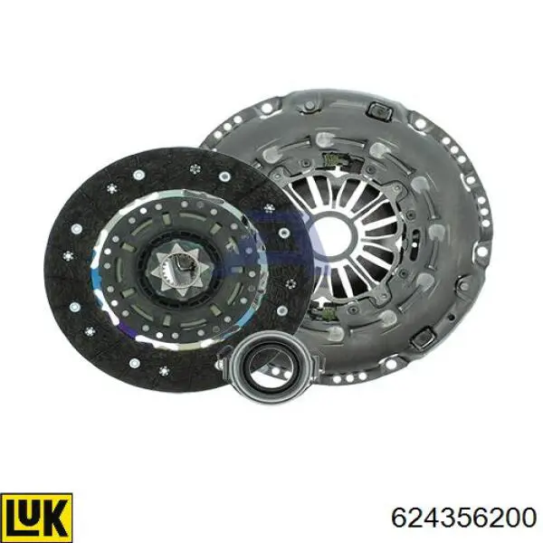 624356200 LUK Kit de embraiagem (3 peças)