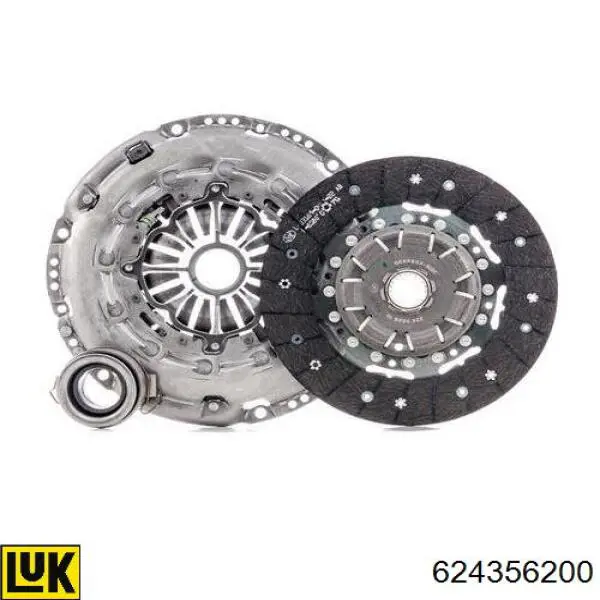 624356200 LUK Kit de embraiagem (3 peças)