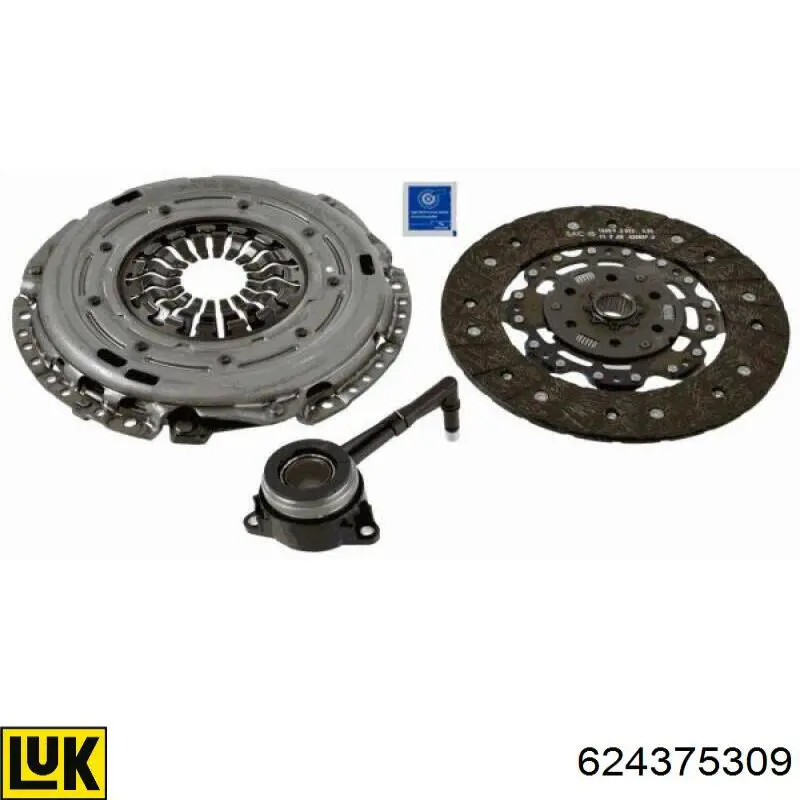624375309 LUK Kit de embraiagem (3 peças)