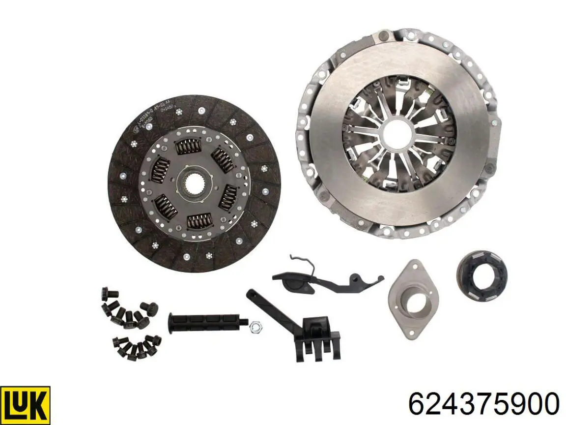 Compre 624375900 LUK Kit de embraiagem (3 peças)
