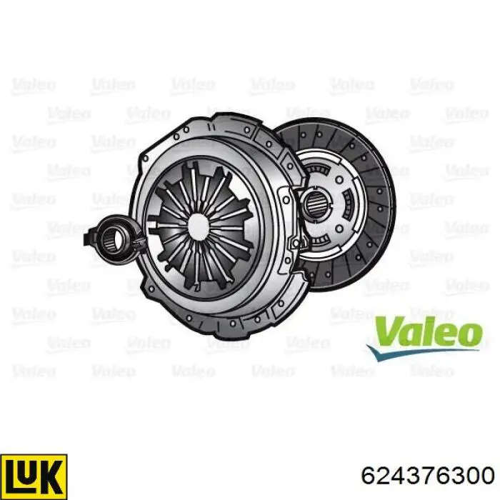 624376300 LUK Kit de embraiagem (3 peças)
