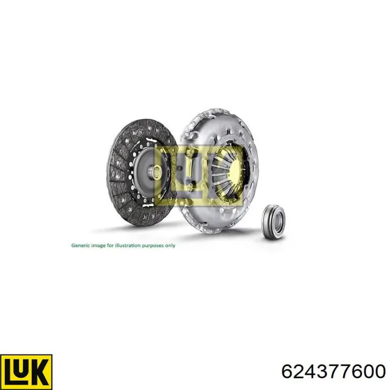 624377600 LUK Kit de embraiagem (3 peças)