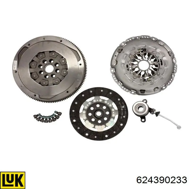 Kit de embraiagem (3 peças) LUK 624390233 preço, a partir de 142,97 USD
