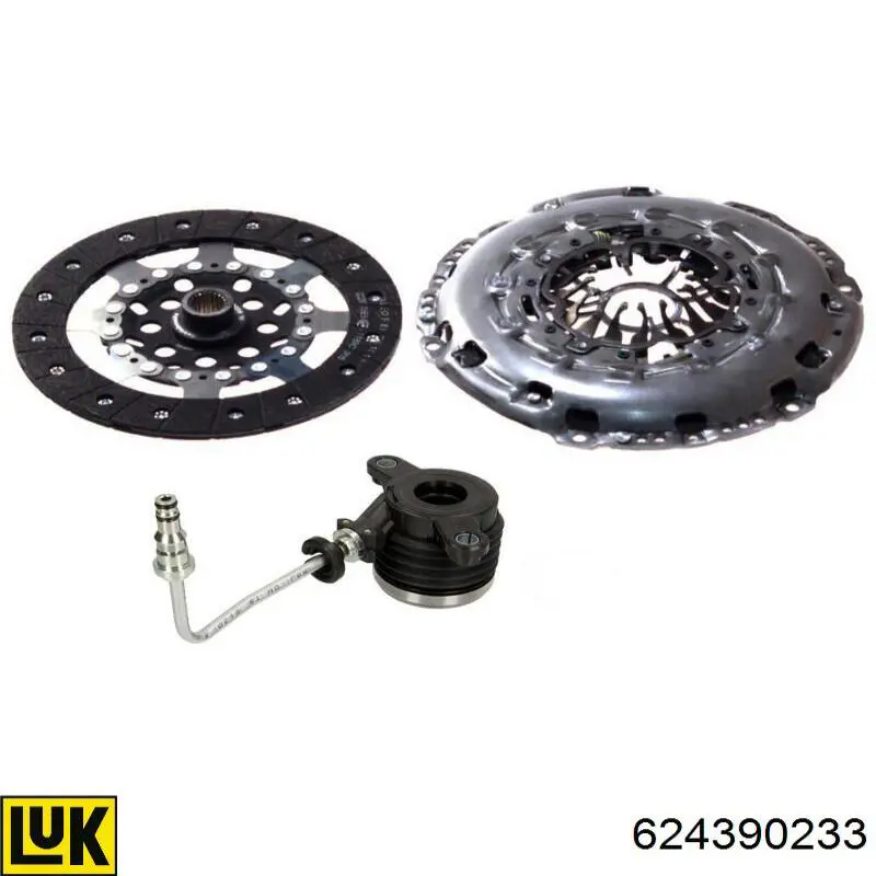 Compre 624390233 LUK Kit de embraiagem (3 peças)