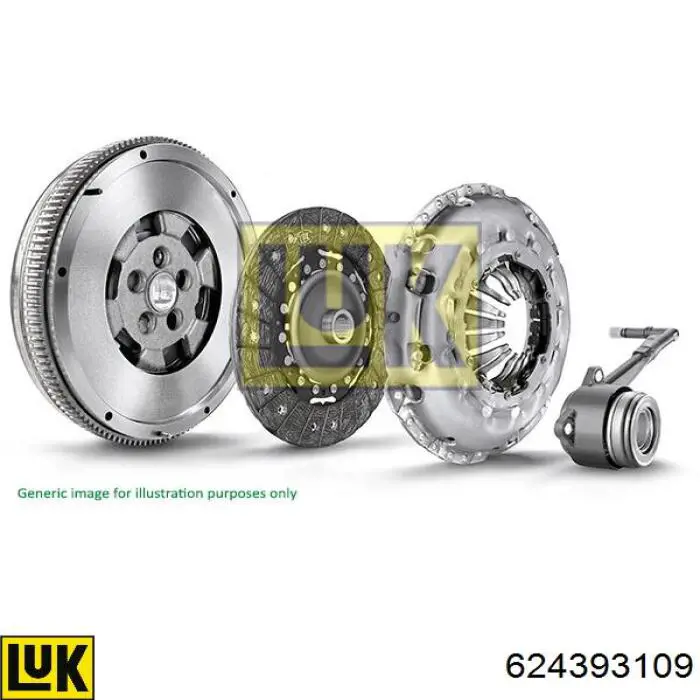 624393109 LUK Kit de embraiagem (3 peças)