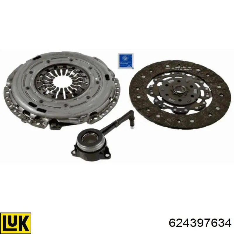 624397634 LUK Kit de embraiagem (3 peças)