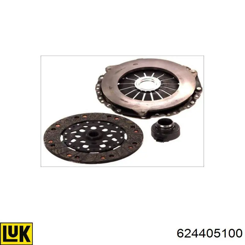 Kit de embraiagem (3 peças) 624405100 LUK